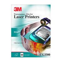 3M OHP Film Laser Printer Black and White Unbacked Ref CG3300 [Pack 50]