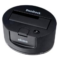 Akasa DuoDock S Docking Station (Black) - UK