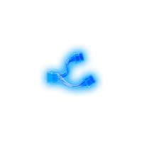 Akasa Power Splitting Cable - Blue UV