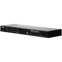 Aten CS1716i 16-Port PS/ 2-USB KVM over IP Switch With 1 Local/ Remote User Access (Black)