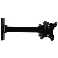 Buy B-Tech BT7512 Single Arm Flat Screen Wall Mount with Tilt and Swivel (Piano Black)