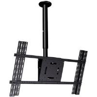 B-Tech BT8427 Adjustable Drop Universal Flat Screen Ceiling Mount with Tilt (Black)