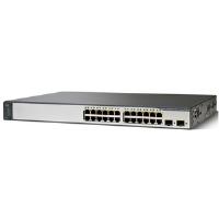 Cisco Catalyst 3750V2-24PS Switch 24 Ethernet 10/ 100 Ports Power over Ethernet (PoE) 370W 2 Small Form-Factor Pluggable (SFP) Gigabit Ethernet Ports 1RU IP Base