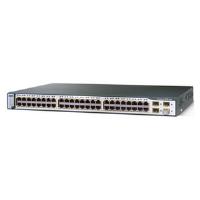 Cisco Catalyst 3750-48TS Network Switch 48 Ethernet 10/ 100 Ports 4 SDP-based Gigabit Ethernet Ports IP Base