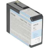 Epson UltraChrome Light-Cyan Ink Cartridge (80ml) - Stylus Pro 3800